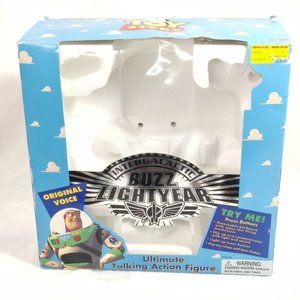 Buzz Lightyear Ultimate Talking Action Figure Silver 1995 BOX And Styrofoam